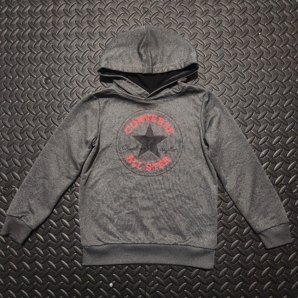 Converse Boys Charcoal Hoodie Size 7 Large